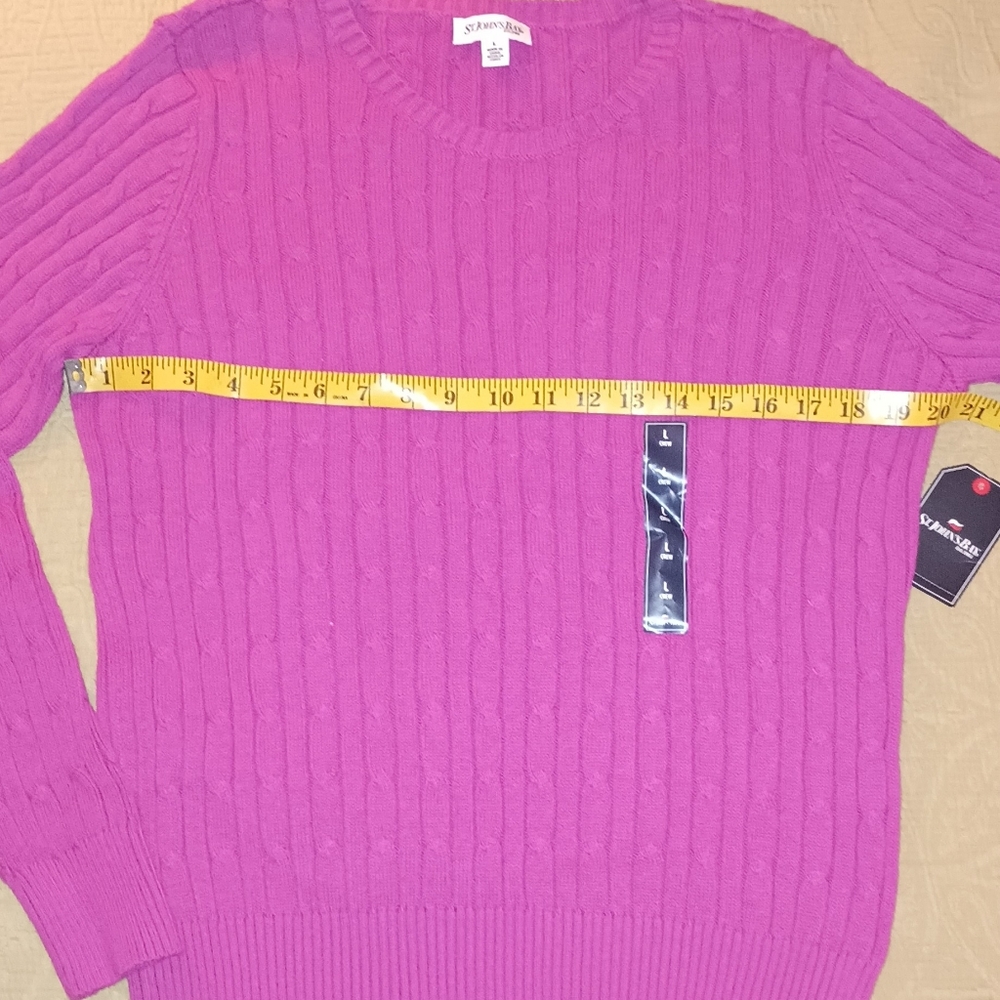St. John's Bay Cable Knit Sweater - Picture 4 of 6